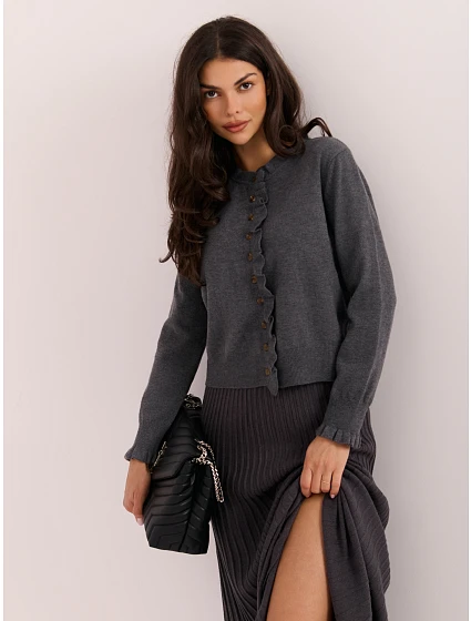 Sweter IR SW A model 22400656 ciemny szary - FPrice Sweter IR SW A model 22400656 ciemny szary - FPrice