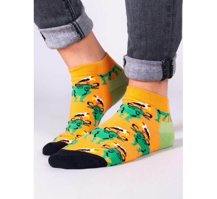 Yoclub Kotníkové vtipné bavlněné ponožky Vzory Barvy SKS-0086U-B200 Vícebarevné