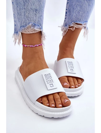 Dámské pantofle Big Star model 19994117 Bílé - Big Star Shoes Dámské pantofle Big Star model 19994117 Bílé - Big Star Shoes