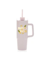 Personalizovaná termoska s průhledným víčkem s ovocem a textem 