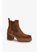Boty na podpatku model 199296 Step in style Boty na podpatku model 199296 Step in style