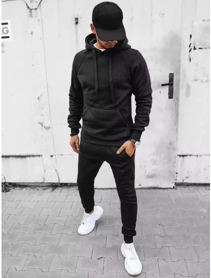 FashionStreet černá pánská tepláková souprava AX0627 FashionStreet černá pánská tepláková souprava AX0627