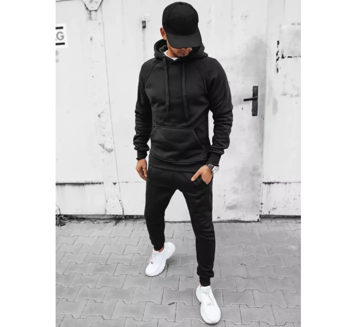 FashionStreet černá pánská tepláková souprava AX0627 FashionStreet černá pánská tepláková souprava AX0627