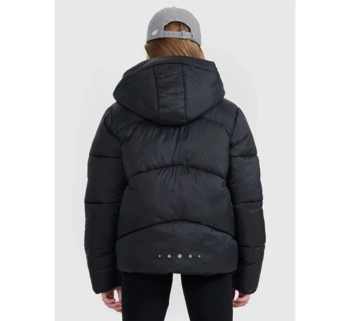 Dívčí péřová bunda se syntetickou výplní model 21757069 - 4F Dívčí péřová bunda se syntetickou výplní model 21757069 - 4F