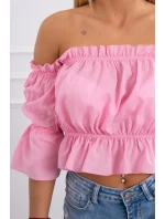 Halenka ve světle růžové barvě