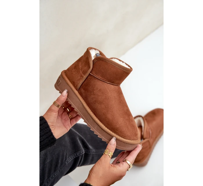 Dámské Sněhule Na Platformě D.Franklin DFSH370010 Hnědé