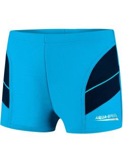 AQUA SPEED Plavecké šortky Andy Blue/Navy Blue Pattern 24