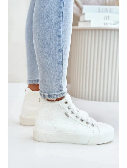 Zateplené Dámské Tenisky S Prošíváním Big Star Bílé