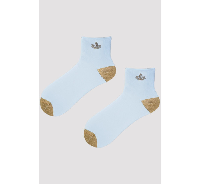 Dámské ponožky s lurexovým vzorem SB028