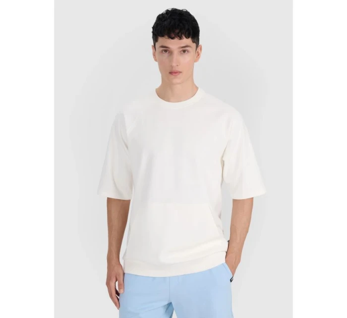 Pánská mikina bez kapuce s krátkým rukávem model 21436669 - 4F Pánská mikina bez kapuce s krátkým rukávem model 21436669 - 4F