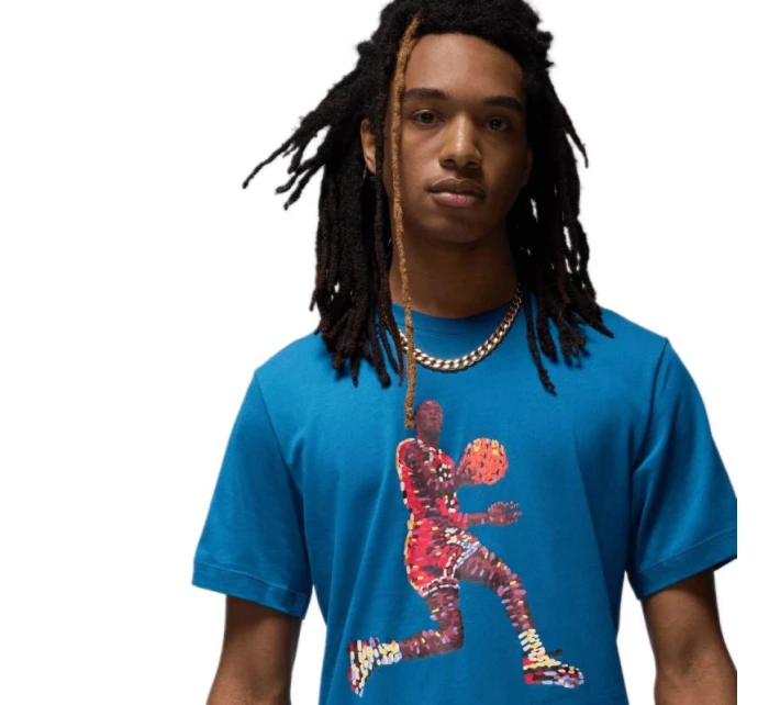 Pánské sportovní tričko Jordan Flight modré - model 21932843 Pánské sportovní tričko Jordan Flight modré - model 21932843