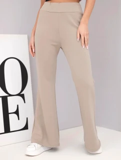 Dámské kalhoty máslíčko s rozšiřující nohavicí fango