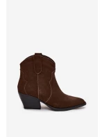 Nakopávací dámské kožené boty z přírodního semiše čokoládové Beretta Nakopávací dámské kožené boty z přírodního semiše čokoládové Beretta