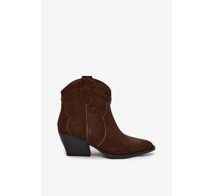 Nakopávací dámské kožené boty z přírodního semiše čokoládové Beretta Nakopávací dámské kožené boty z přírodního semiše čokoládové Beretta