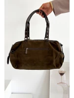 Kabelka z eko semiše Khaki model 21728353 - Boto