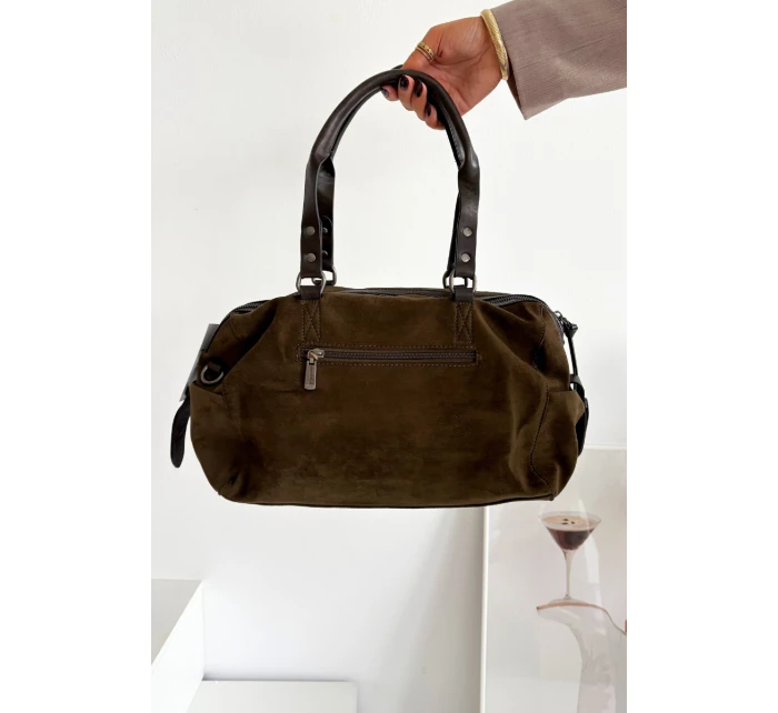 Kabelka z eko semiše Khaki model 21728353 - Boto