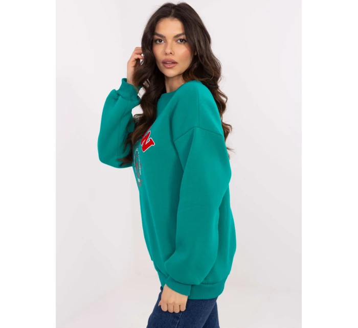 Mikina EM BL 617 model 20822490 tyrkysová - FPrice Mikina EM BL 617 model 20822490 tyrkysová - FPrice