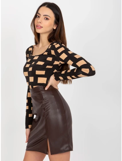 Dámská halenka LK BZ 509198.48P černá - FPrice Dámská halenka LK BZ 509198.48P černá - FPrice