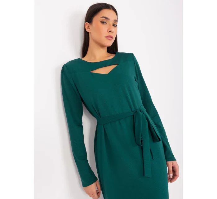 LK SK 509447 šaty.75P tmavě zelená