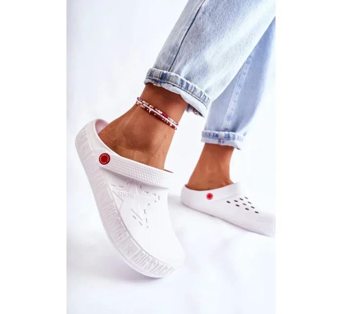 Dámské světlé pantofle Big Star Bíle model 19973495 - Big Star Shoes