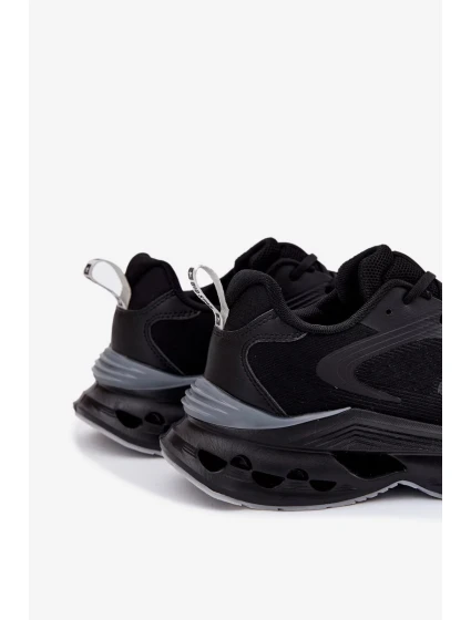 Pánské sportovní boty na platformě Big Star – černé Pánské sportovní boty na platformě Big Star – černé