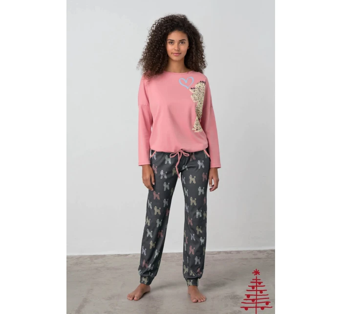 Dámské pyžamové kalhoty model 21764636 tmavě šedé - Vamp