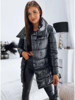 Dámská prošívaná bunda kabát LONDON PREMIUM černá FashionStreet TY3163