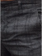 Pánské ležérní tmavě šedé kalhoty model 21977271 - Dstreet