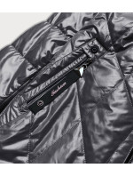 Dámská bunda v grafitové barvě s kapucí model 17099060 - ROSSE LINE