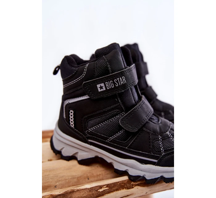 Dětská Trapery Memory Foam Big Star model 21599179 Černe - Big Star Shoes Dětská Trapery Memory Foam Big Star model 21599179 Černe - Big Star Shoes