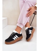 Dámské tenisky na platformě černé Syliyana Dámské tenisky na platformě černé Syliyana