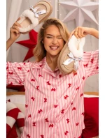 Dámské pantofle s kožešinou a mašlí Béžové Fenella Dámské pantofle s kožešinou a mašlí Béžové Fenella