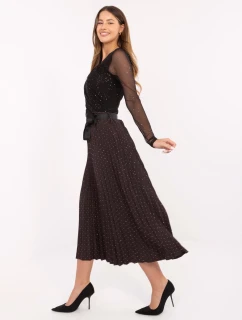 Spódnica MI SD model 21480454 ciemny brązowy - FPrice