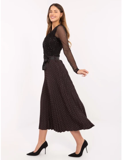 Spódnica MI SD model 21480454 ciemny brązowy - FPrice