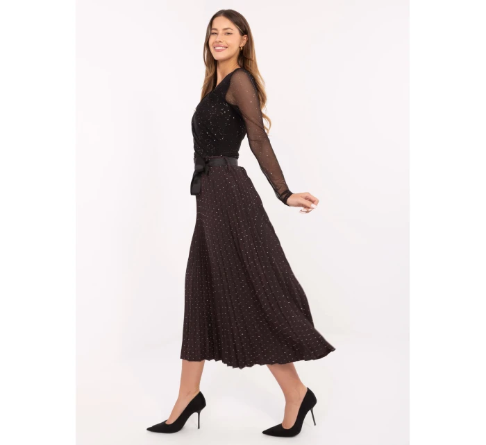 Spódnica MI SD model 21480454 ciemny brązowy - FPrice