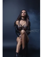 Podprsenka Churro con Nutella V-7681 černá/béžová - Axami