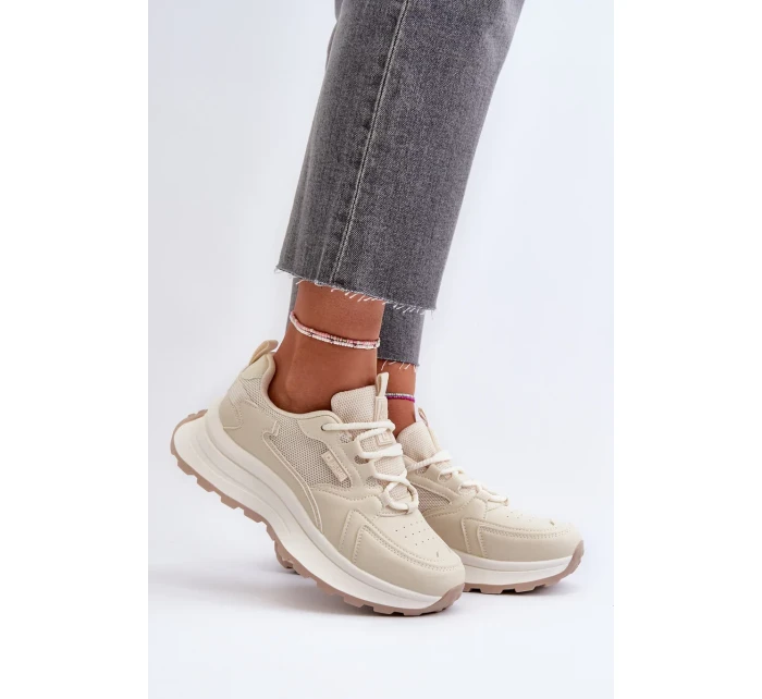 Dámské tenisky HI-POLY SYSTEM Big Star Béžová Dámské tenisky HI-POLY SYSTEM Big Star Béžová