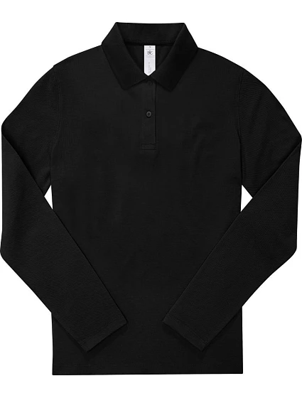 B&C My Polo 180 LSL /women Dámské piqué polo s dlouhým rukávem 01.W462 black B&C My Polo 180 LSL /women Dámské piqué polo s dlouhým rukávem 01.W462 black