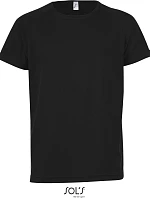 SOL'S Sporty Kids Dětské raglánové sportovní tričko 25.1166 black