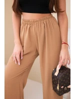 Kalhoty s širokými nohavicemi model 21903448 - K-Fashion