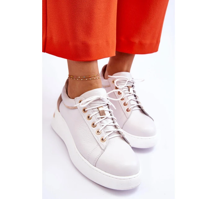 Dámská kožená sportovní obuv na platformě model 21613279 - Boto Dámská kožená sportovní obuv na platformě model 21613279 - Boto