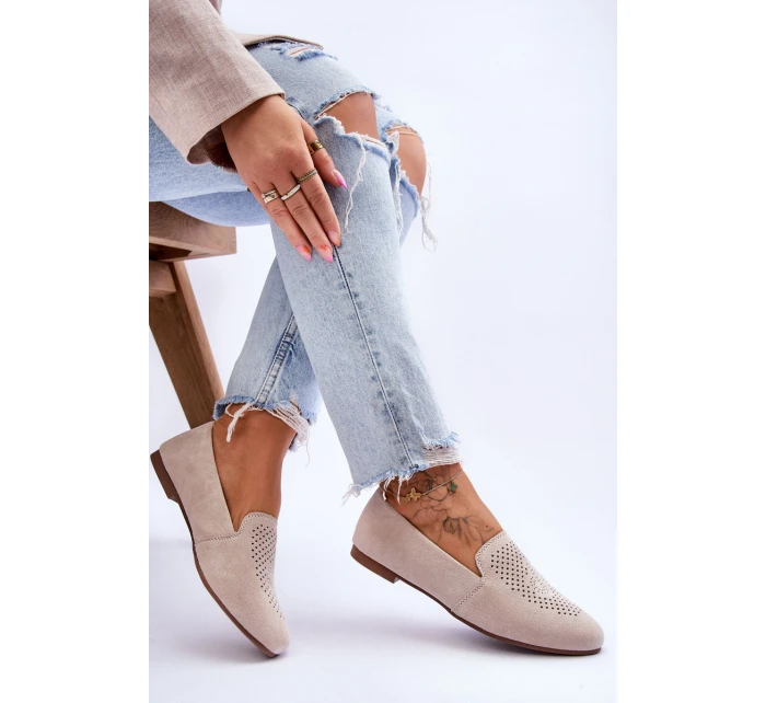 Semišové pohodlné mokasíny Béžove model 21615627 - S.Barski Semišové pohodlné mokasíny Béžove model 21615627 - S.Barski