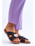 Dámské ploché podpatky černé model 21620034 - VINCEZA