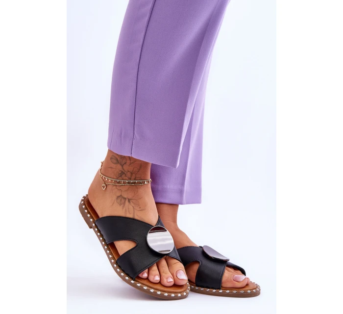 Dámské ploché podpatky černé model 21620034 - VINCEZA