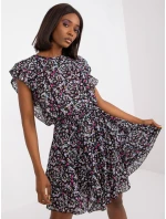 Šaty CHA SK 3003 1.37 černá a růžová