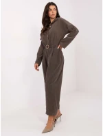 Spodnie IT SP model 21749909 ciemny khaki - FPrice Spodnie IT SP model 21749909 ciemny khaki - FPrice