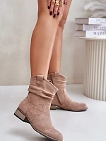 Dámské kotníkové boty 24BT02-3046 Hnědá taupe - Jezzi