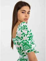 Dámské šaty LK SK 508944.45P bílo-zelené - Fprice Dámské šaty LK SK 508944.45P bílo-zelené - Fprice