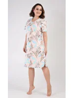 Dámská noční košile s krátkým rukávem model 18316239 - Vienetta Dámská noční košile s krátkým rukávem model 18316239 - Vienetta