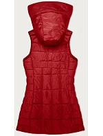 Červená dámská vesta s kapucí model 21339618 - S'WEST